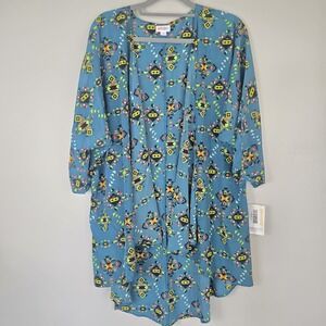 Lularoe Lindsey‎ Kimono Cover Up Large Aztec.D39